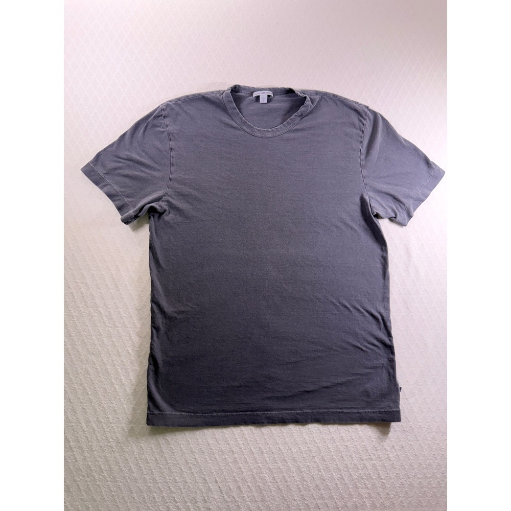 James Perse Standard Crew Neck Tee Grey Cotton Minimalist Medium 2